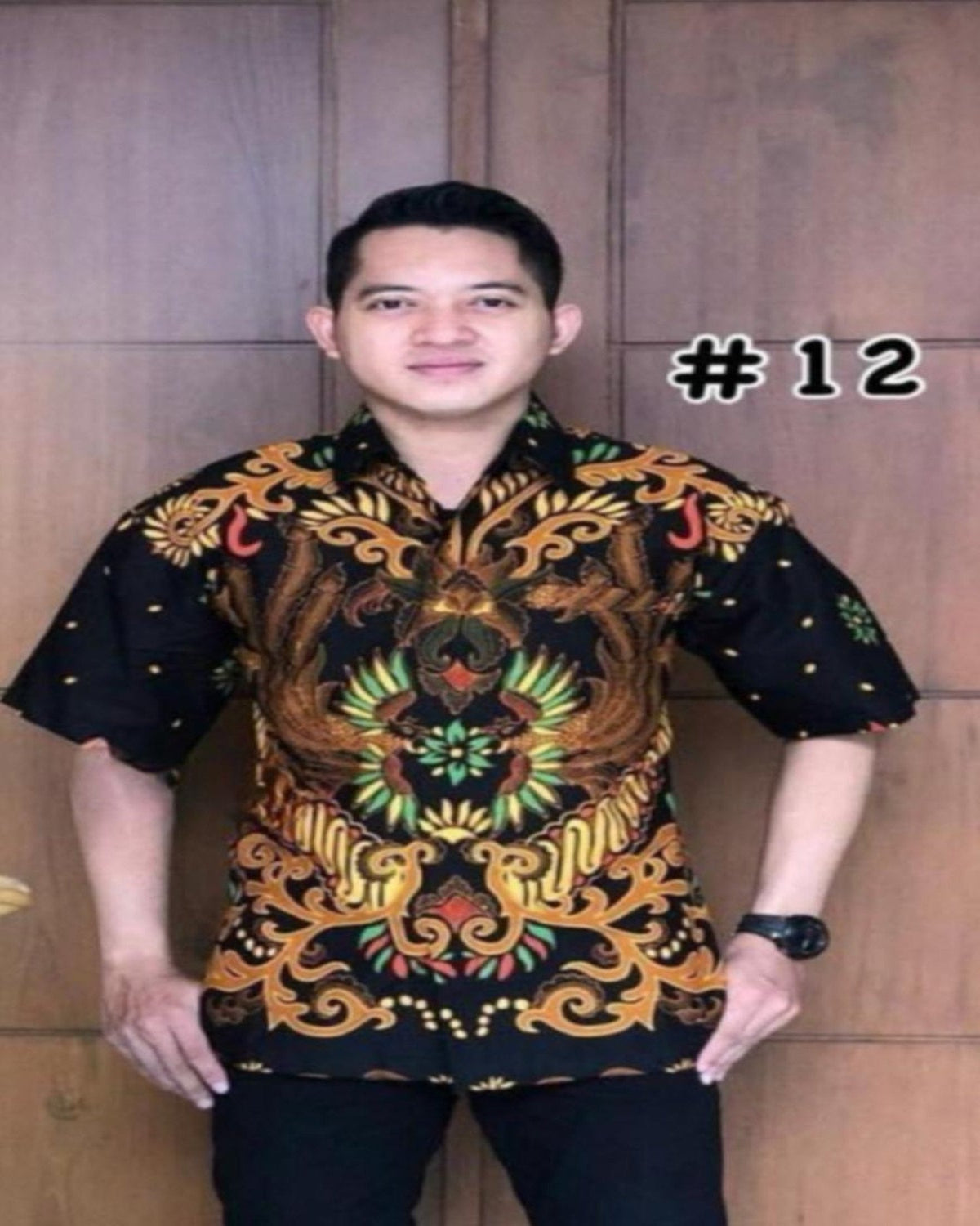 Short Sleeves Shirts Series Batik Solo- (BASO(S)- 1003) (#PE)
