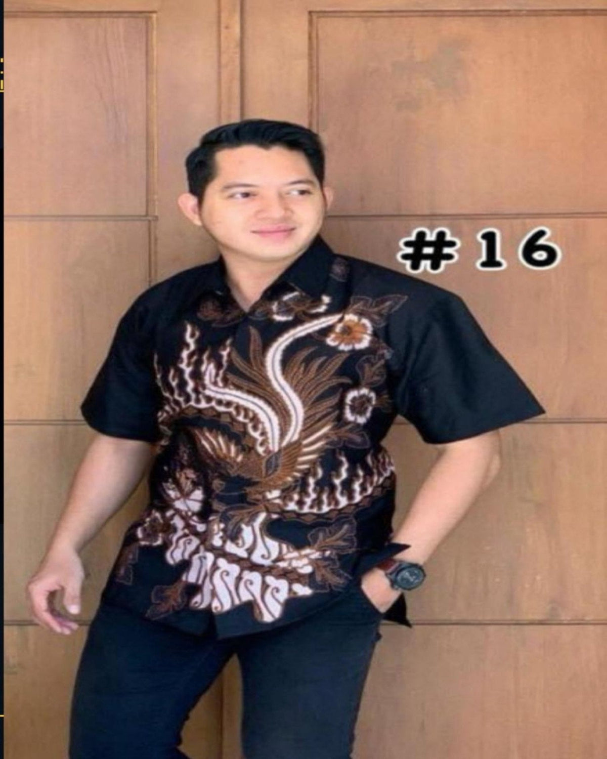 Short Sleeves Shirts Series Batik Solo- (BASO(S)- 1003) (#PE)