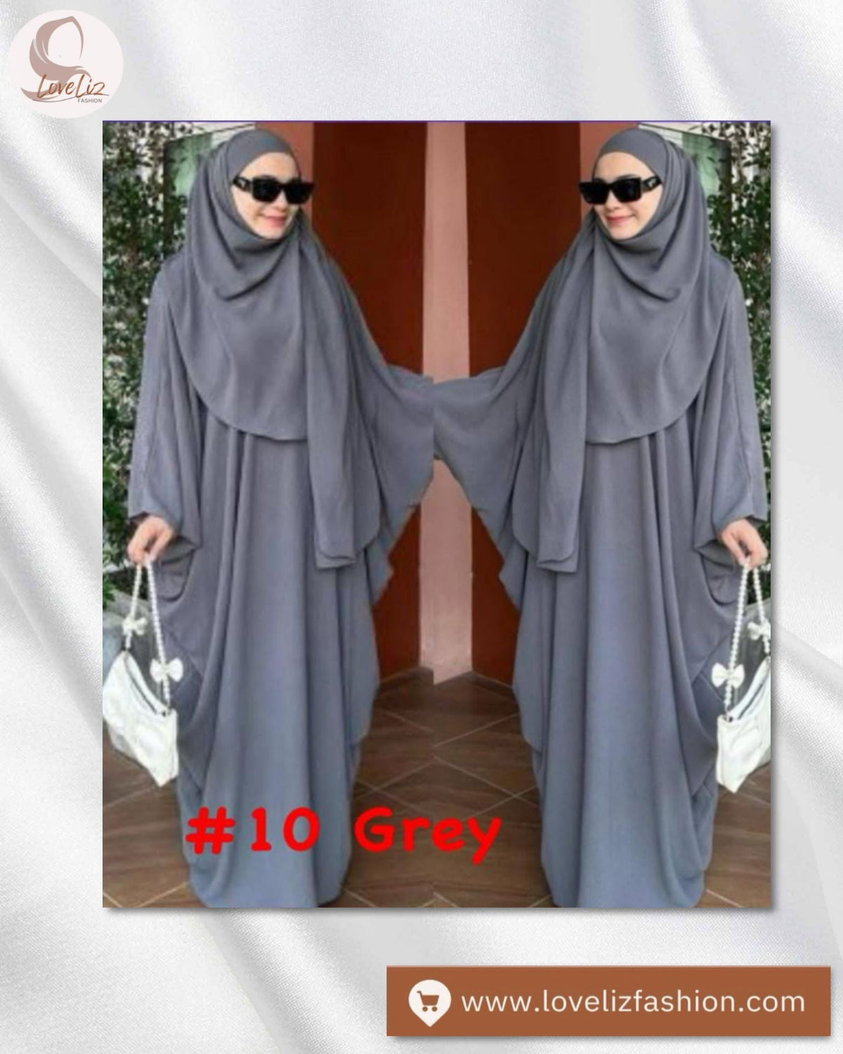 Long Dress + Instant Hijab (LODR- 1002A) (#P104KNG) - Essentials in Woman's Wardrobe