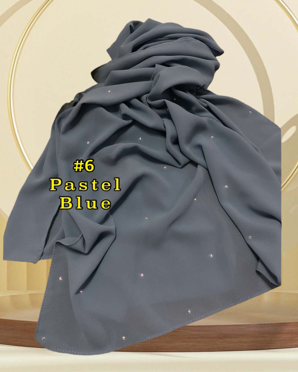 Shawl Chiffon Diamante (SHWL- 1045)