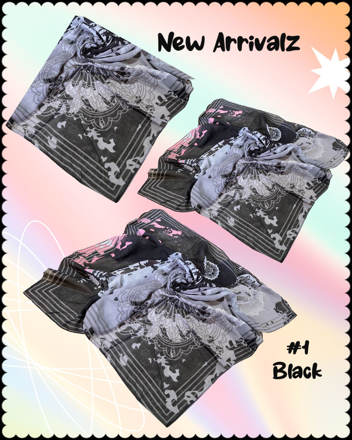 Bawal Printed with Batu (BAWL- 1039) (#SBTS)
