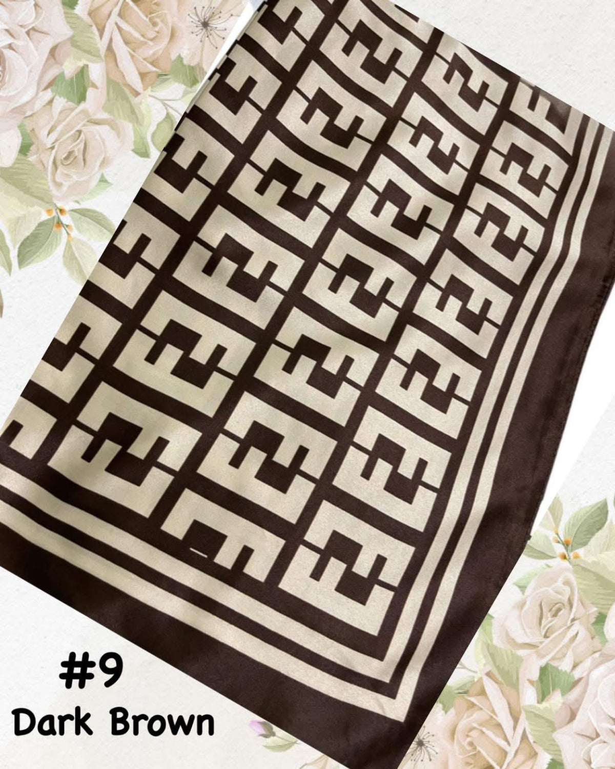 Bawal Satin Printed (BAWL- 1034) Chic & Elegant - Essentials Wear for Muslimah Woman’s Wardrobe