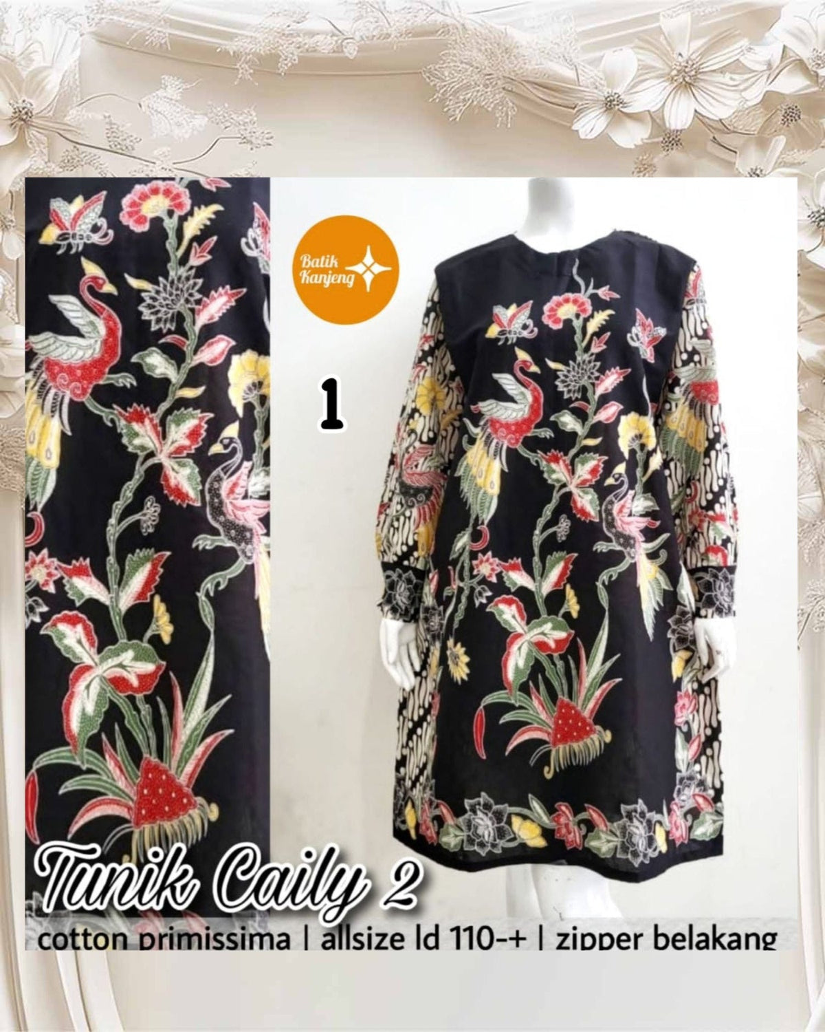 Assorted Batik Tunic Dresses (BADR(T)- 1001) (#PE)