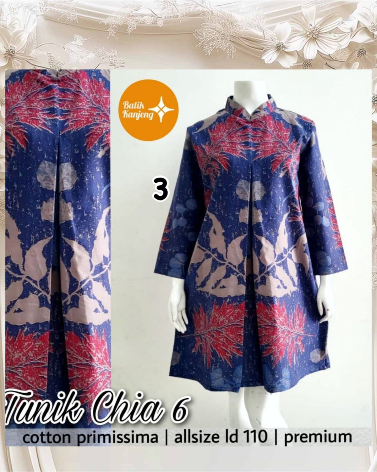 Assorted Batik Tunic Dresses (BADR(T)- 1001) (#PE)