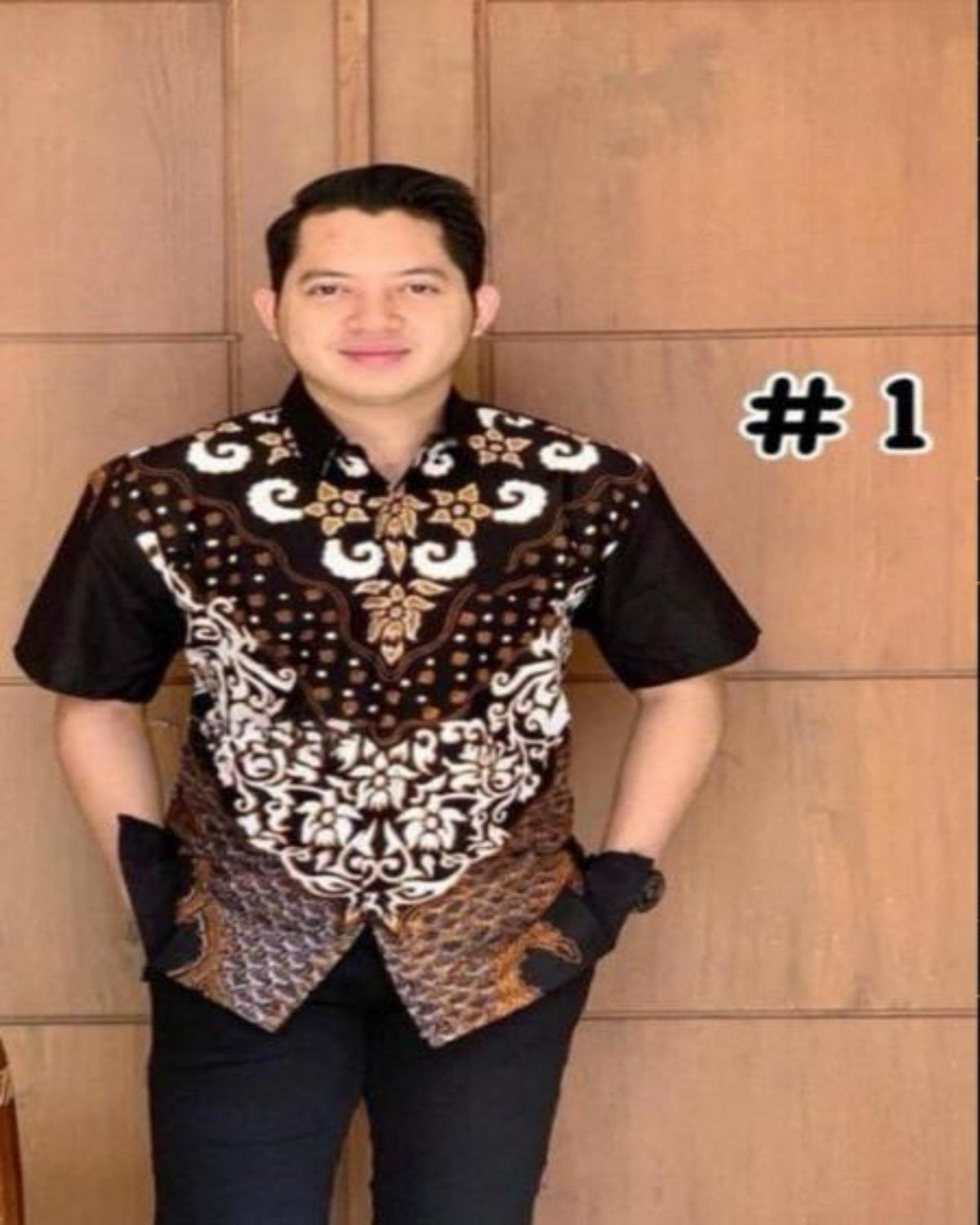 Short Sleeves Shirts Series Batik Solo- (BASO(S)- 1003) (#PE)