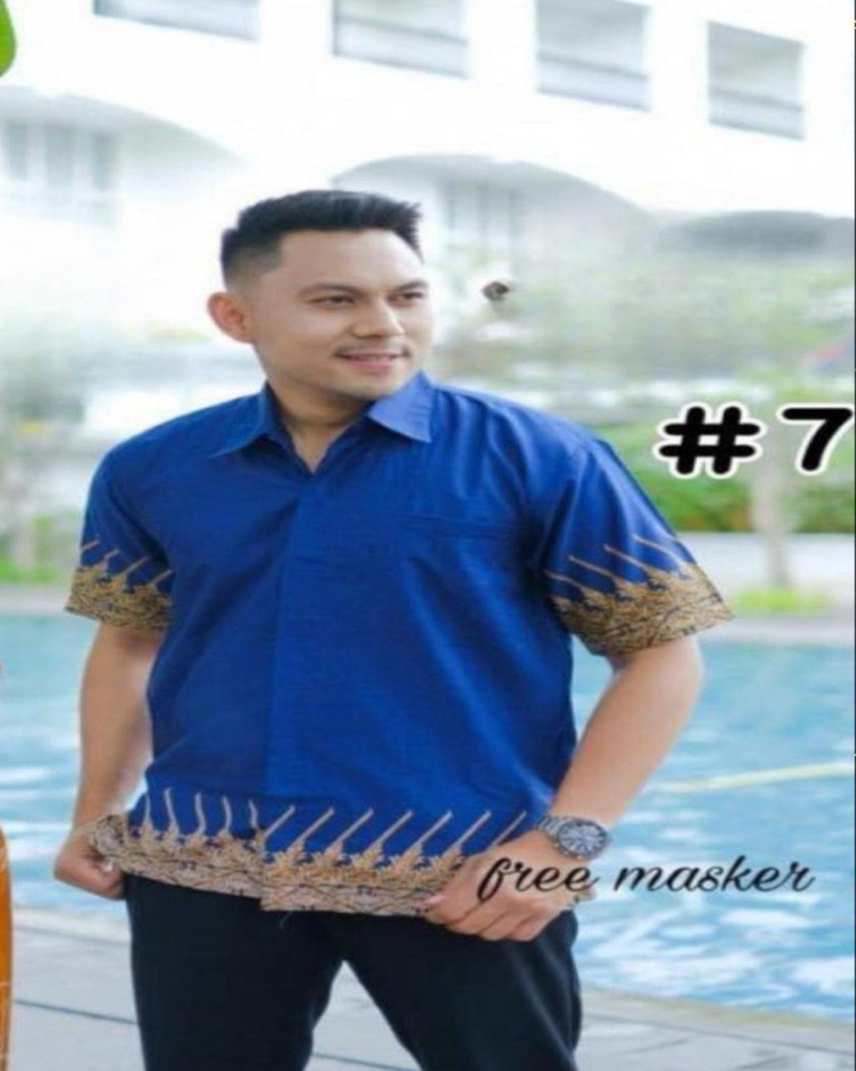 Short Sleeves Shirts Series Batik Solo- (BASO(S)- 1003) (#PE)