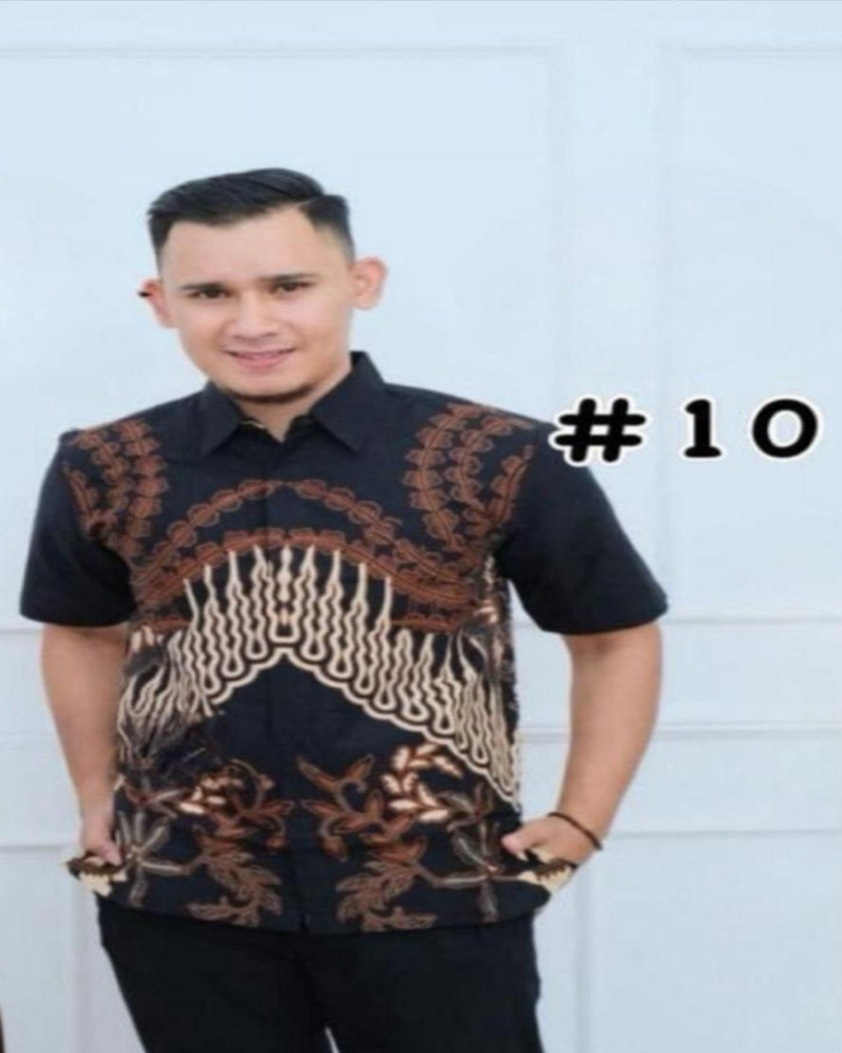 Short Sleeves Shirts Series Batik Solo- (BASO(S)- 1003) (#PE)