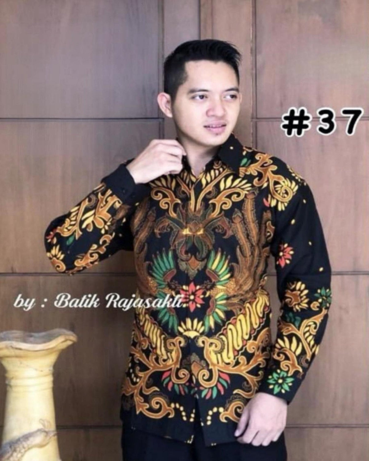Long Sleeves Shirts Series Batik Solo- (BASO(L)- 1002) (#PE)