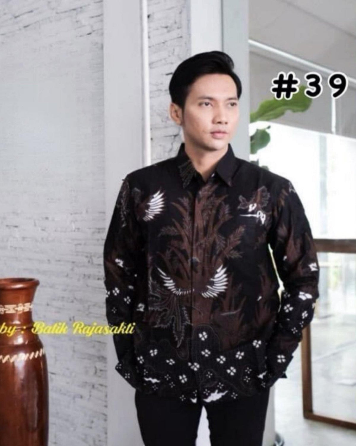 Long Sleeves Shirts Series Batik Solo- (BASO(L)- 1002) (#PE)