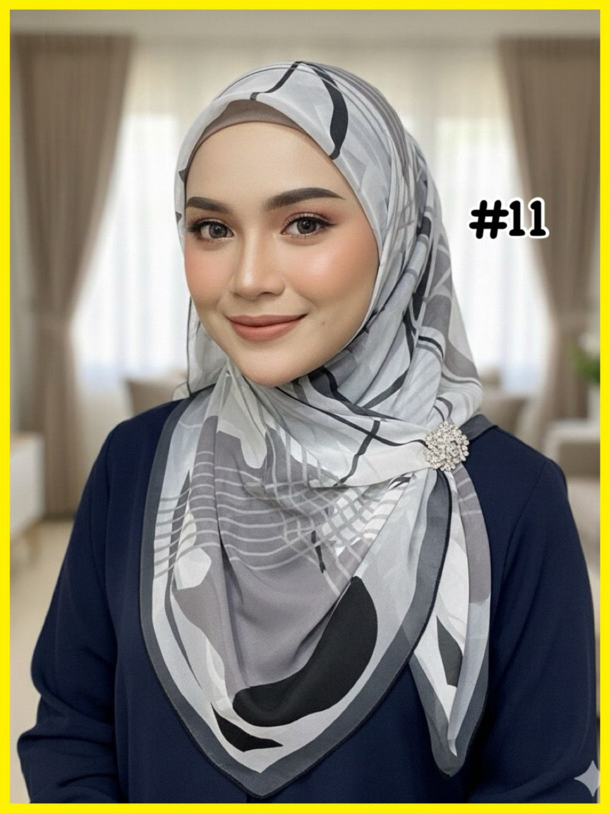 Chiffon Voile Bawal with Printed Design (BWL_0226/017)