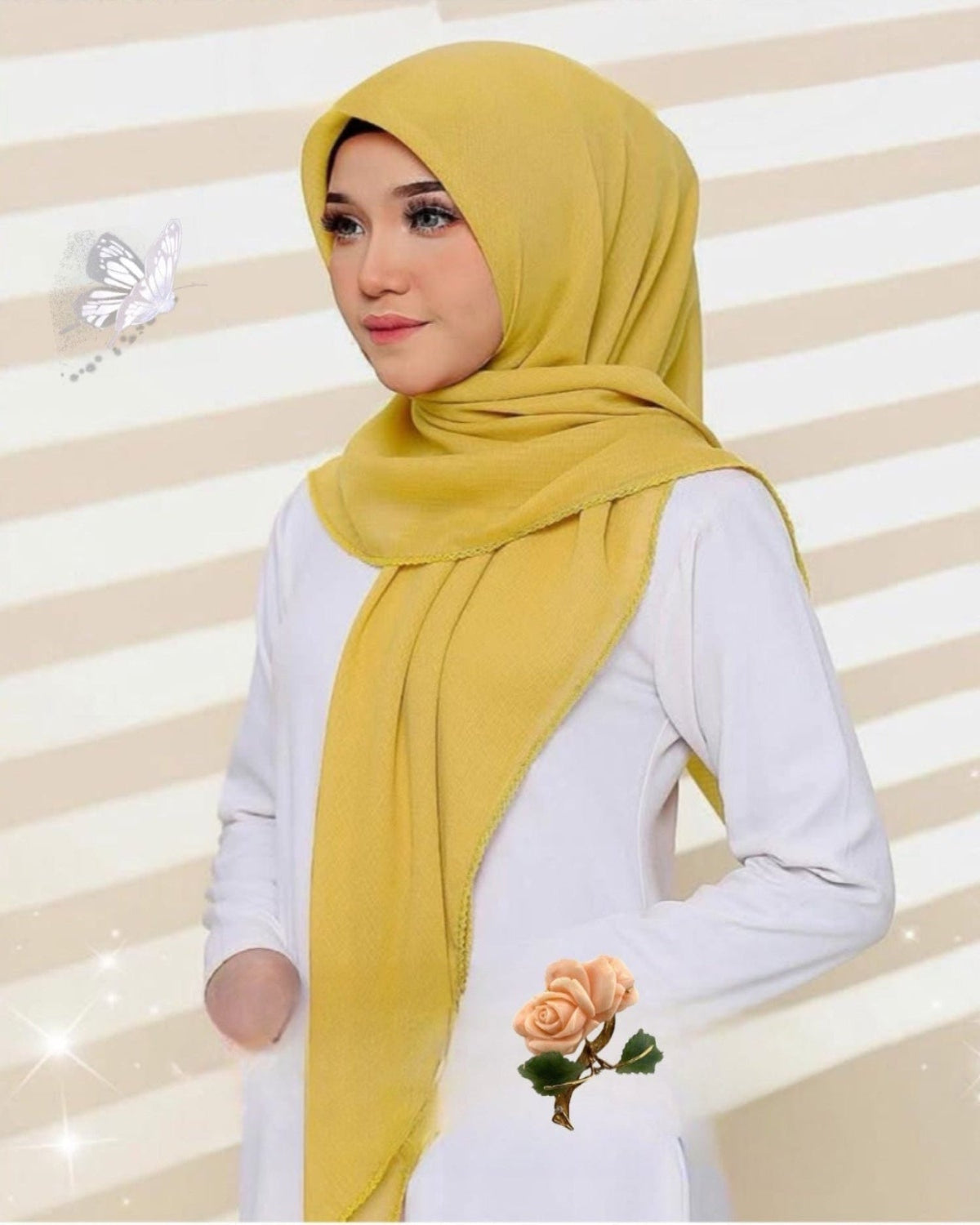 Bawal Cotton Plain Crochet (BAWL- 1031)- Premium Lightweight Fabric for Effortless Muslimah Style