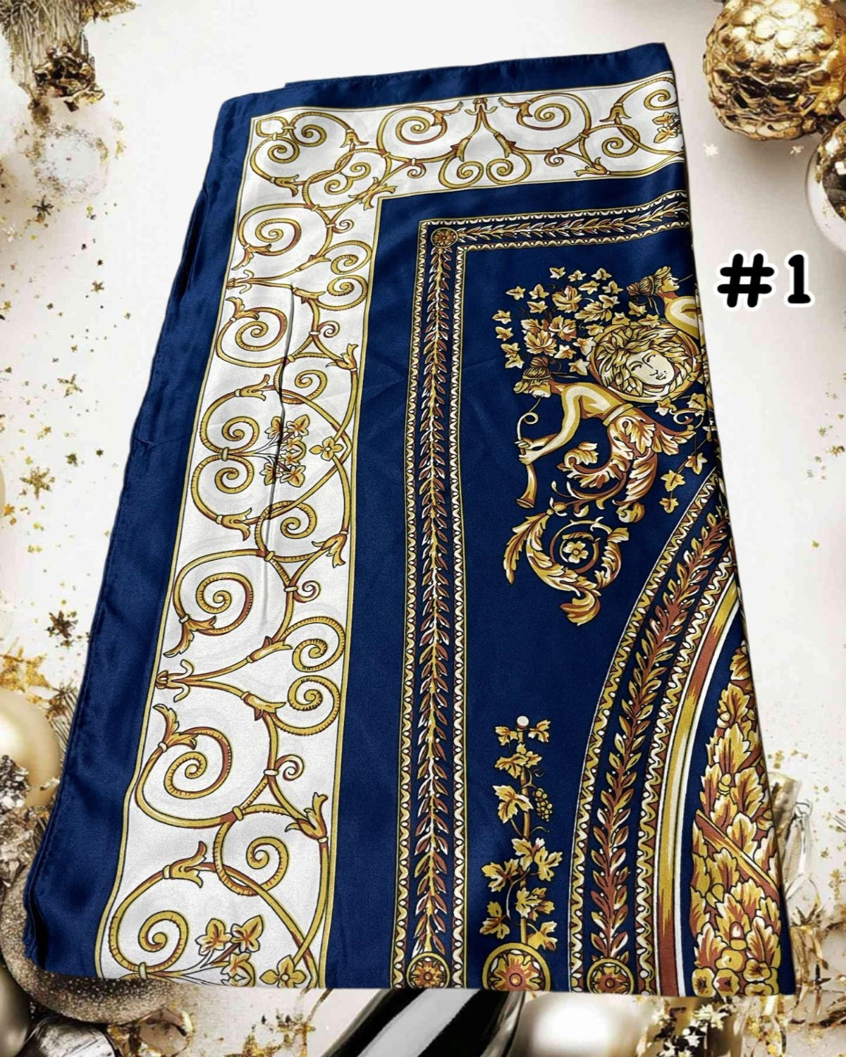 Bawal Satin Printed (BAWL- 1034) Chic & Elegant - Essentials Wear for Muslimah Woman’s Wardrobe