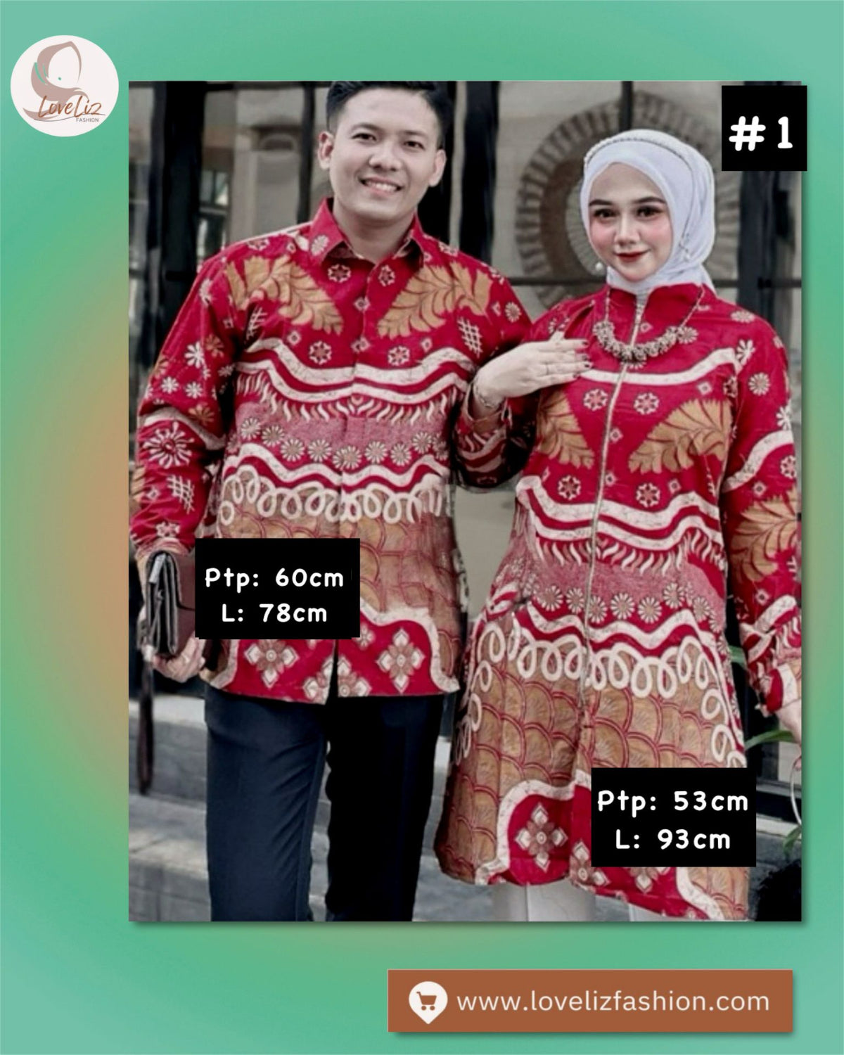 Batik Couple Sets (BCS- 1001) (#AAT)