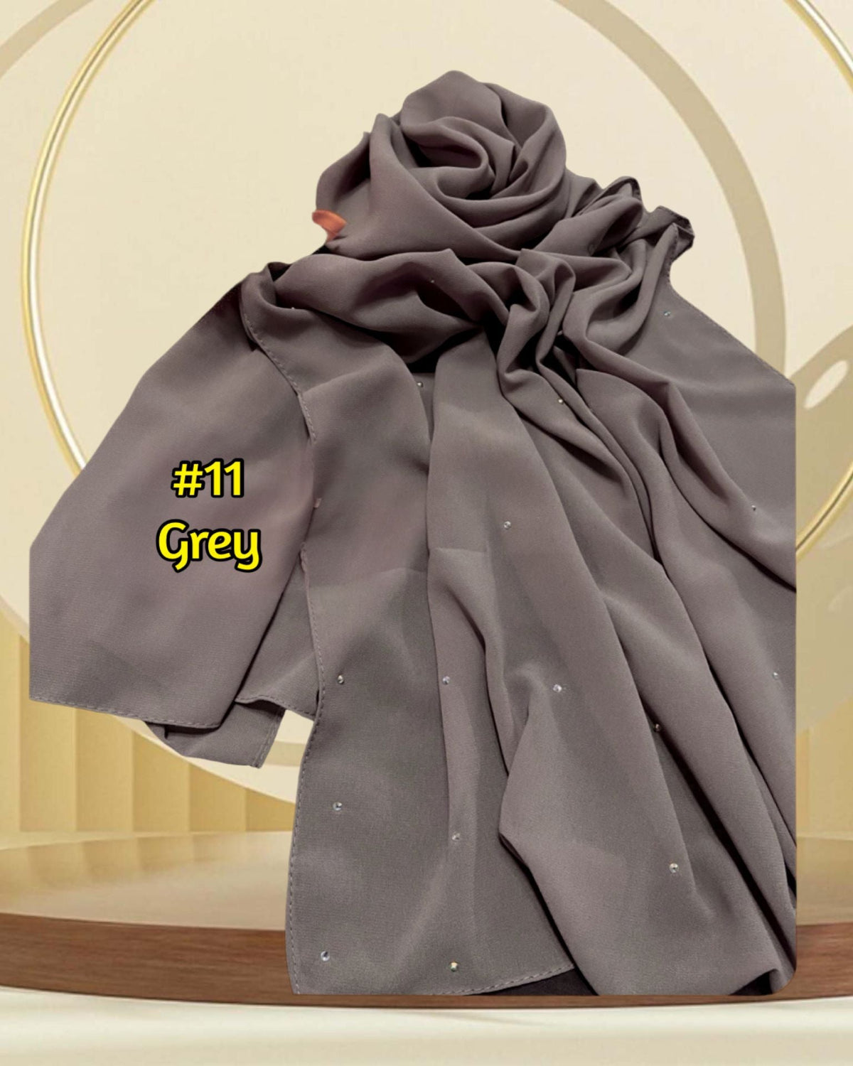 Shawl Chiffon Diamante (SHWL- 1045)