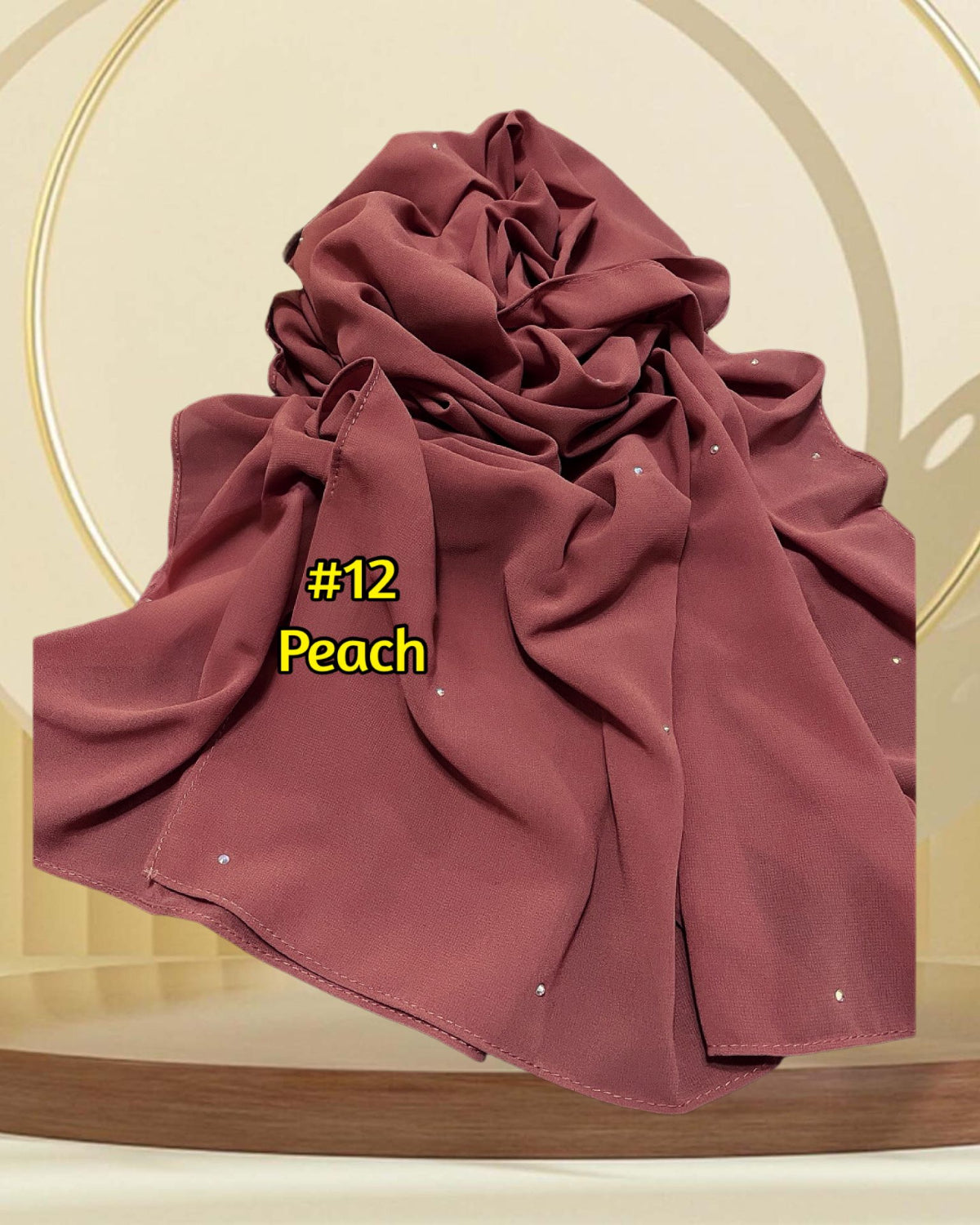 Shawl Chiffon Diamante (SHWL- 1045)