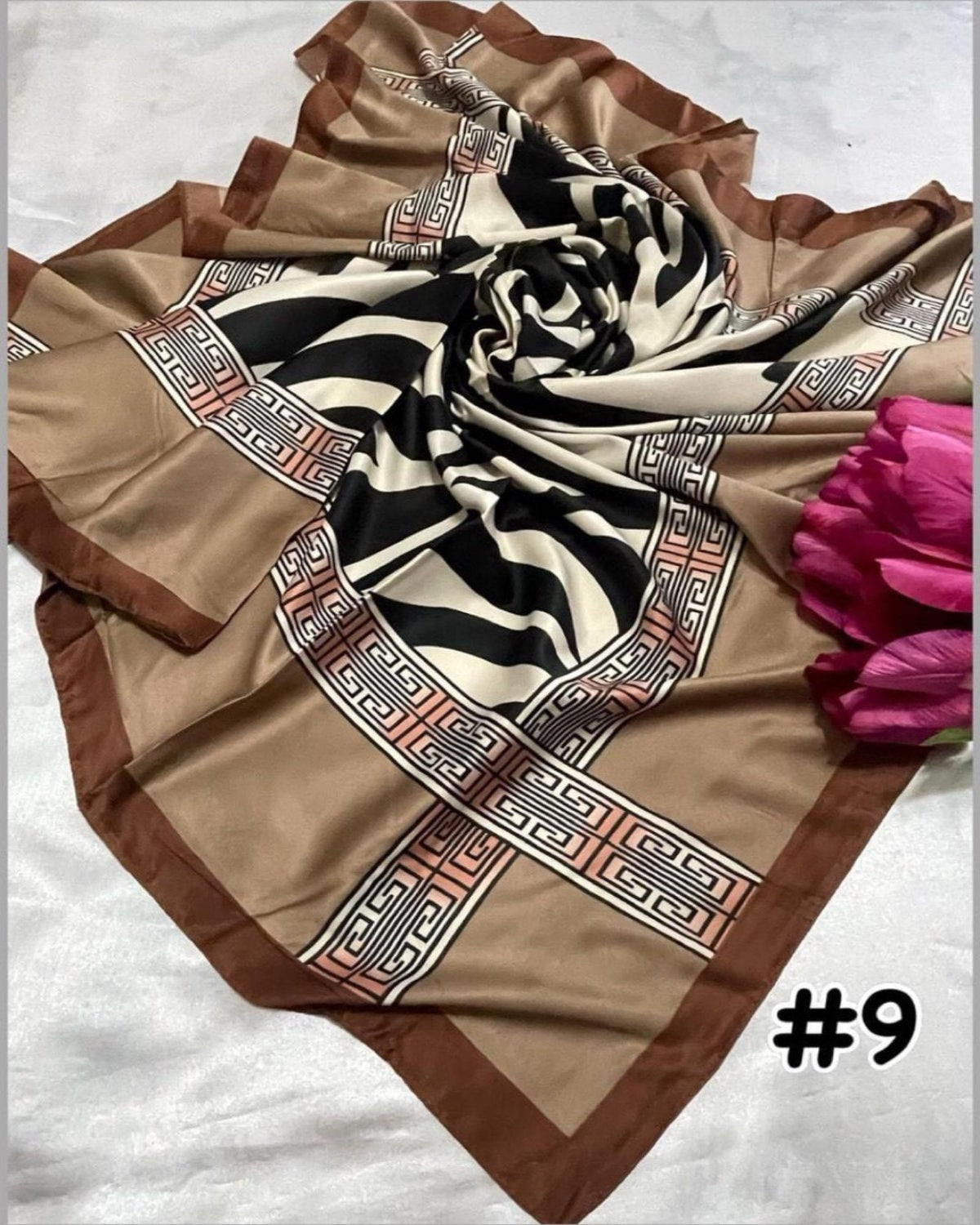Bawal Satin Printed (BAWL- 1034) Chic & Elegant - Essentials Wear for Muslimah Woman’s Wardrobe