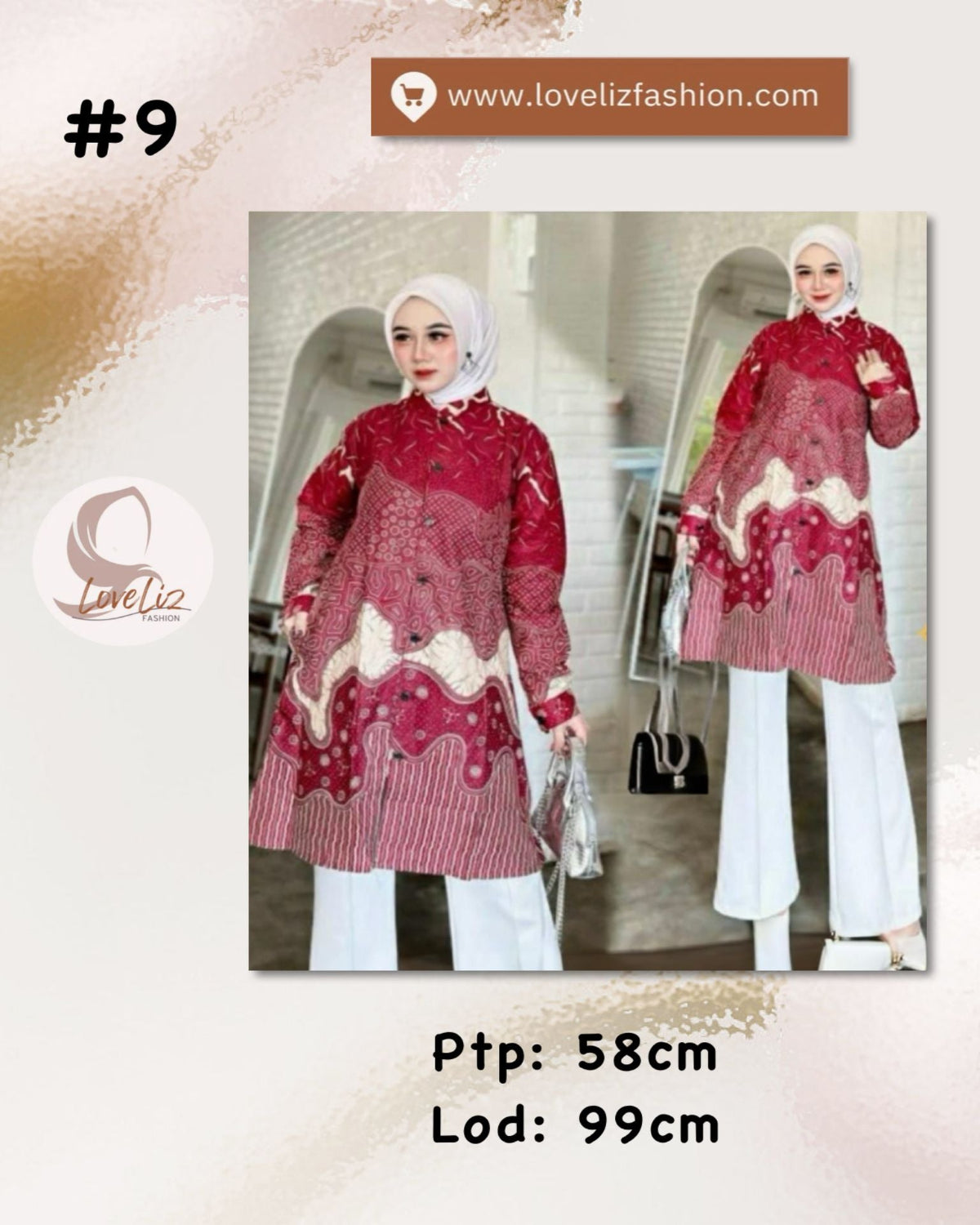Assorted Batik Tunic Dresses (BADR(T)- 1002) (#ANA)