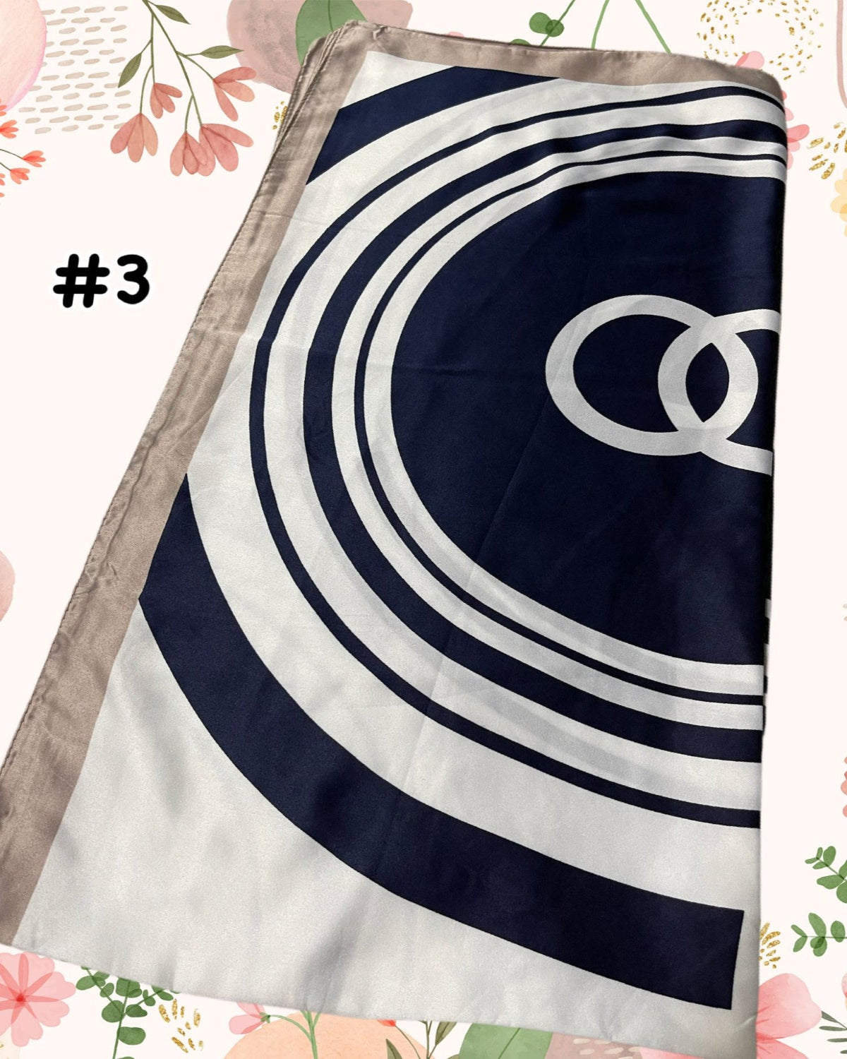 Bawal Satin Printed (BAWL- 1034) Chic & Elegant - Essentials Wear for Muslimah Woman’s Wardrobe
