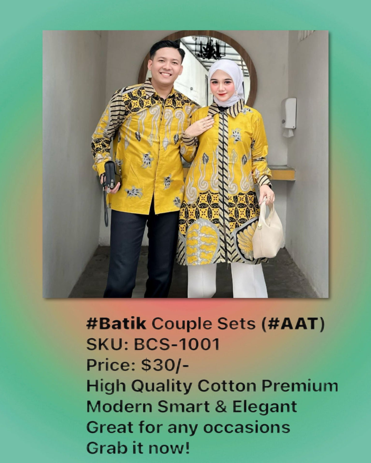 Batik Couple Sets (BCS- 1001) (#AAT)