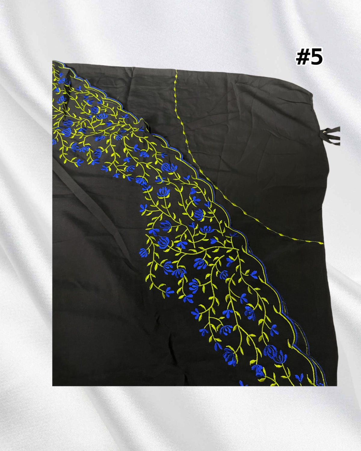 Telekung Black Cotton Vietnam (TLKG- 1031) (#AT)