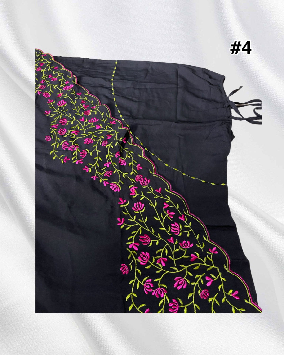 Telekung Black Cotton Vietnam (TLKG- 1031) (#AT)