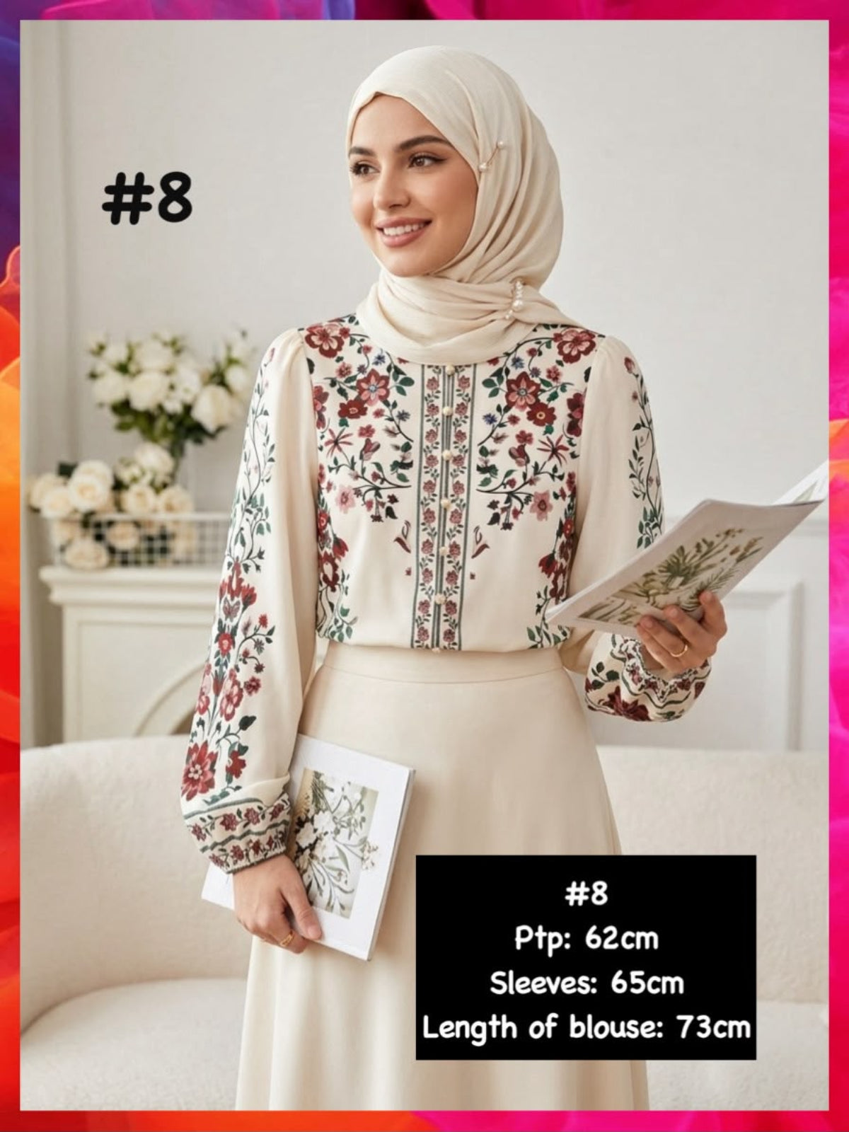 Moden Round Neck Blouse (BLS_0626/001(SH))