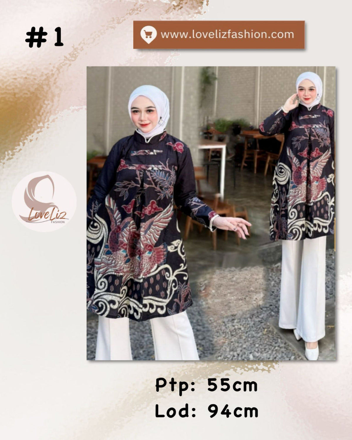 Assorted Batik Tunic Dresses (BADR(T)- 1002) (#ANA)