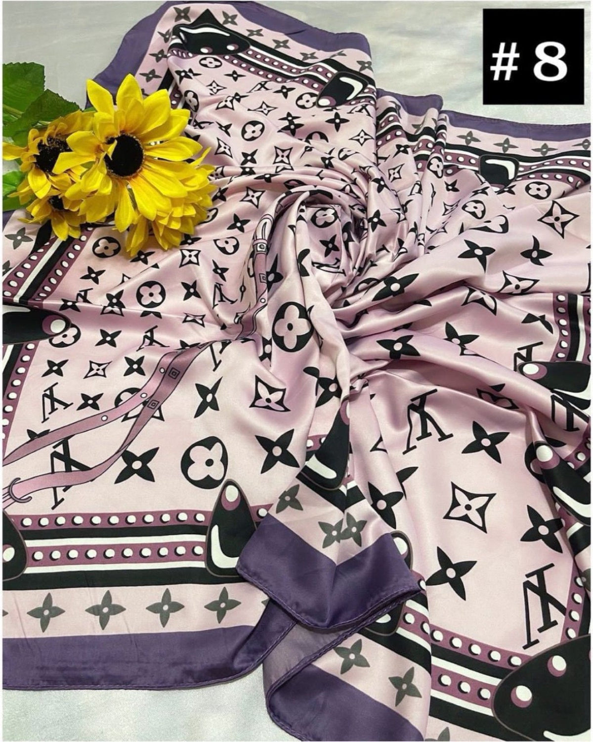 Bawal Satin Printed (BAWL- 1034) Chic & Elegant - Essentials Wear for Muslimah Woman’s Wardrobe