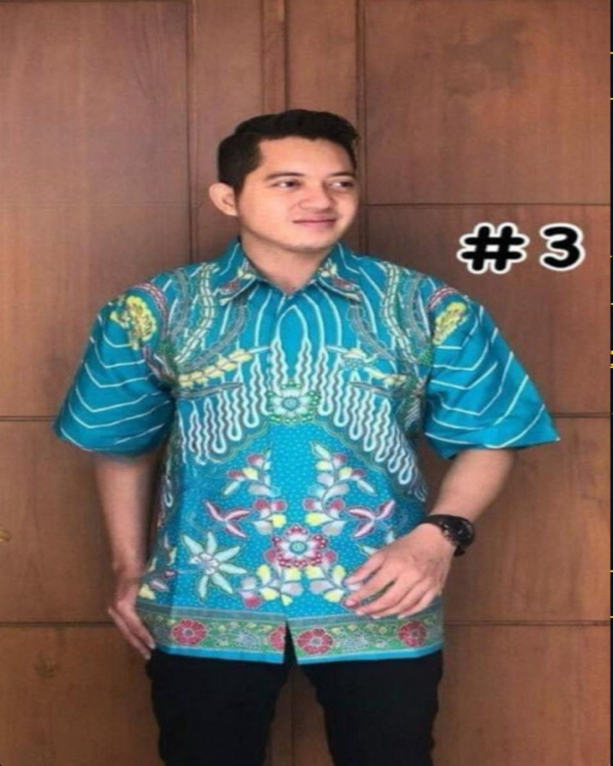 Short Sleeves Shirts Series Batik Solo- (BASO(S)- 1003) (#PE)