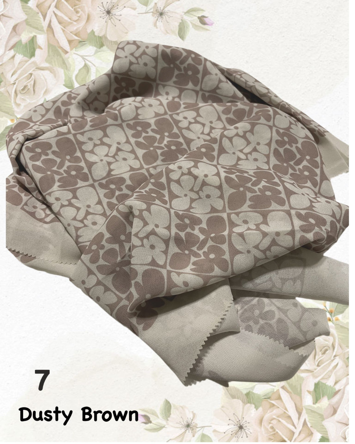 Shawl Korean Chiffon Pleated Laser Cut - A Fusion of Tradition and Trend (SHWL- 1058)