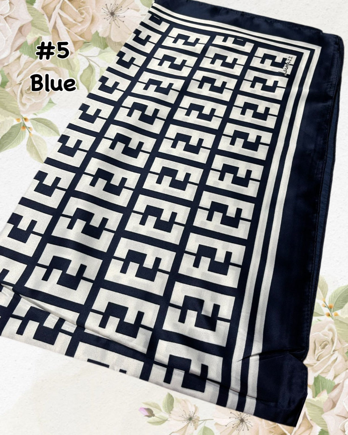 Bawal Satin Printed (BAWL- 1034) Chic & Elegant - Essentials Wear for Muslimah Woman’s Wardrobe