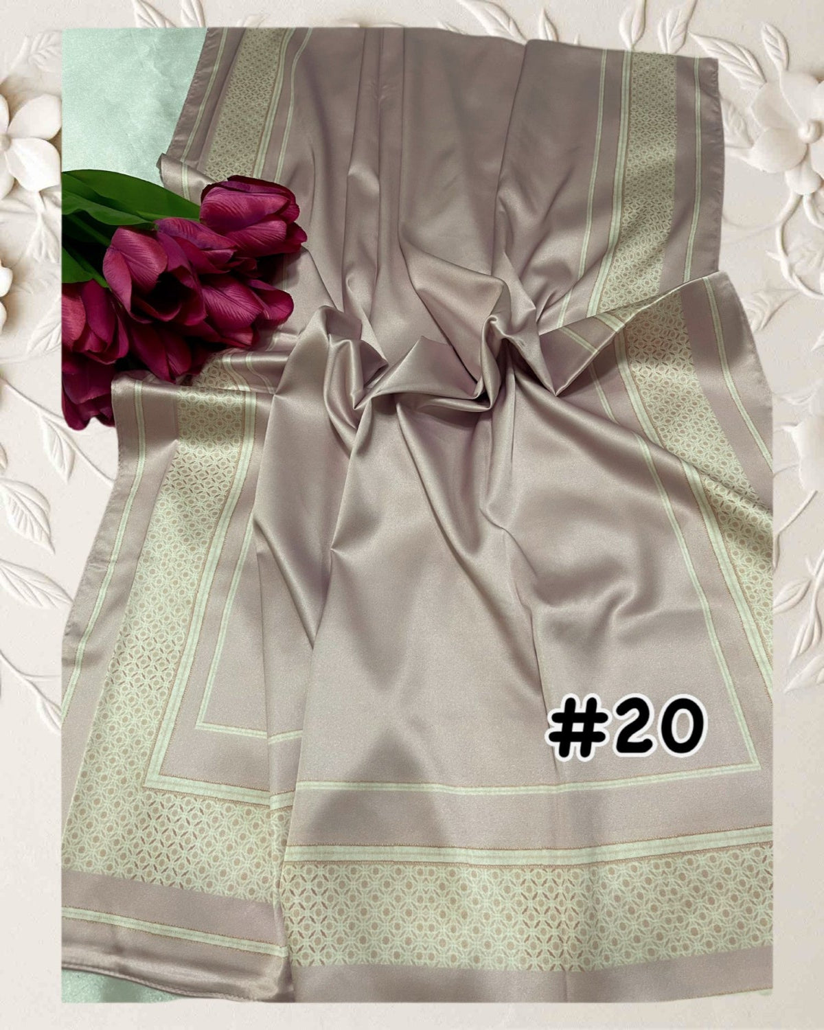 Exclusive Shawl Satin Printed (SHWL- 1047)