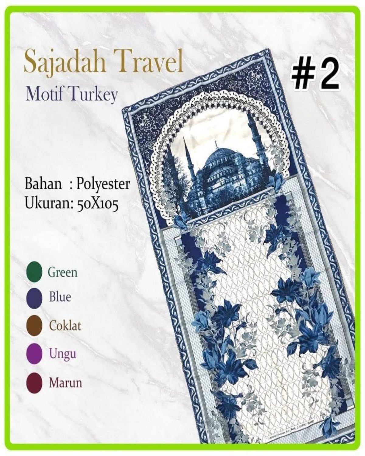 Bundle Anti Slip Tawaf Socks & Sejadah Travel (BNDL- 1003)