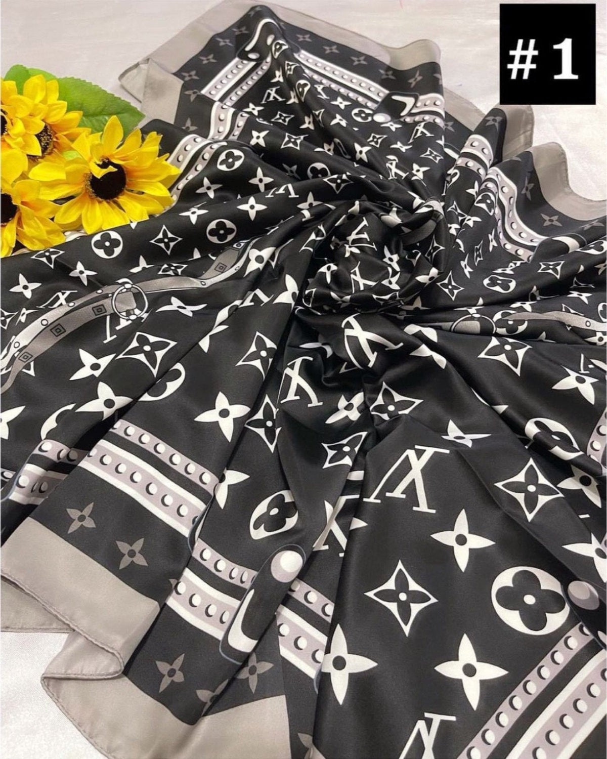 Bawal Satin Printed (BAWL- 1034) Chic & Elegant - Essentials Wear for Muslimah Woman’s Wardrobe