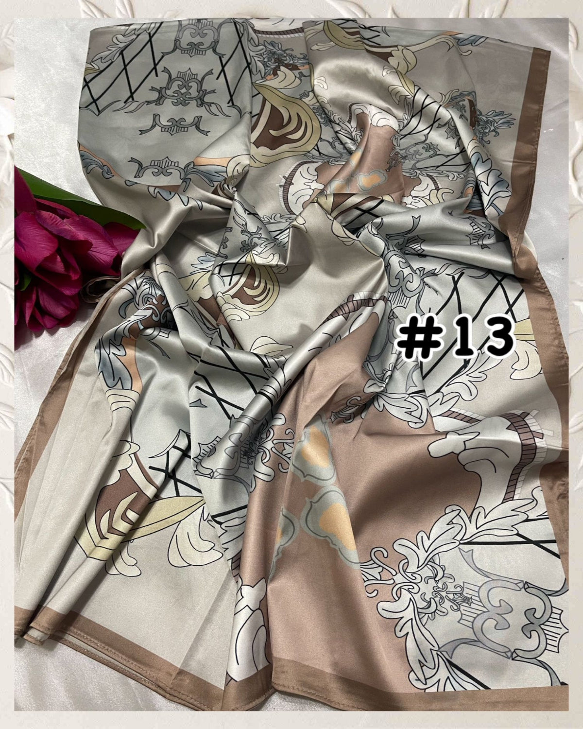 Exclusive Shawl Satin Printed (SHWL- 1047)
