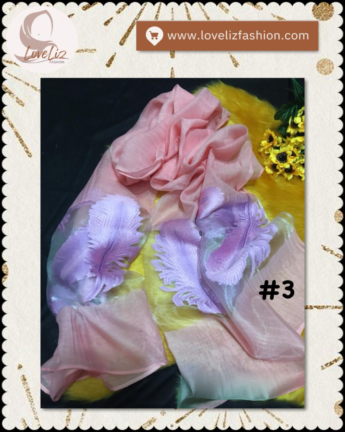 Lush Feather Shawl (SHWL- 1031)