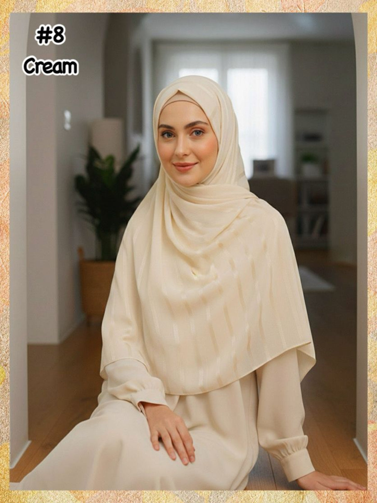 Shawl Chiffon Muna Lining (SHWL- 1059) (#MM)