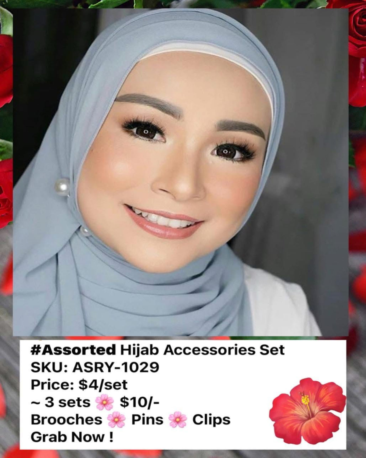 Hijab Accessories Bundle Set (ASRY- 1029)