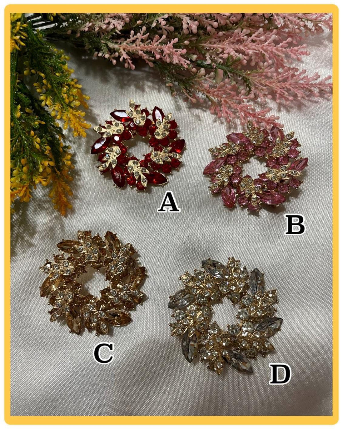 Assorted Brooches (ASRY- 1045/1056) (#KN7)