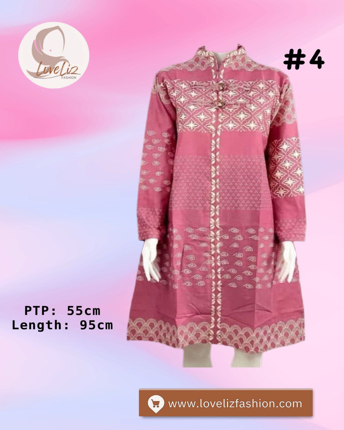 Assorted Batik Tunic Dresses (BADR(T)- 1001) (#PE)