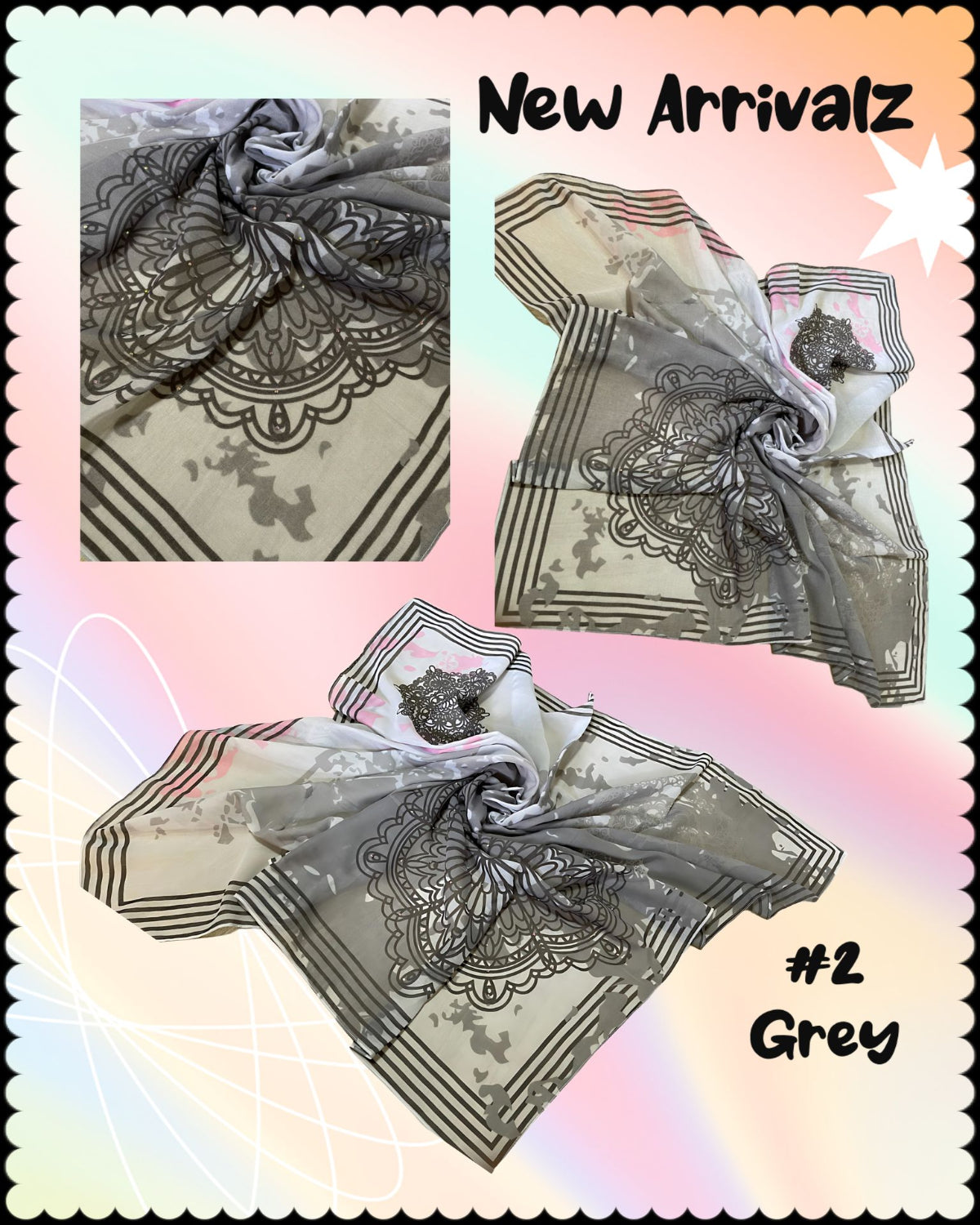 Bawal Printed with Batu (BAWL- 1039) (#SBTS)