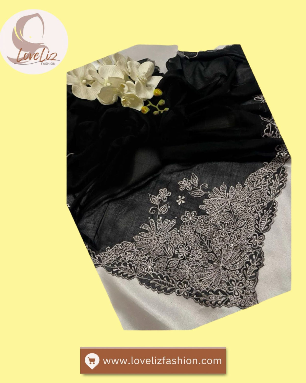 Bawal Cotton Embroidery (BAWL- 1030) (Sulaman & Diamante)
