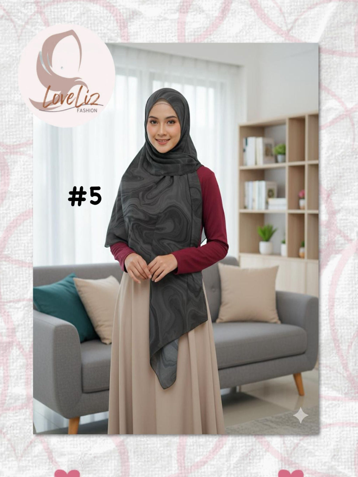 Shawl Heavy Chiffon LLF (LLF/SHWL- 1001) (#LLF)