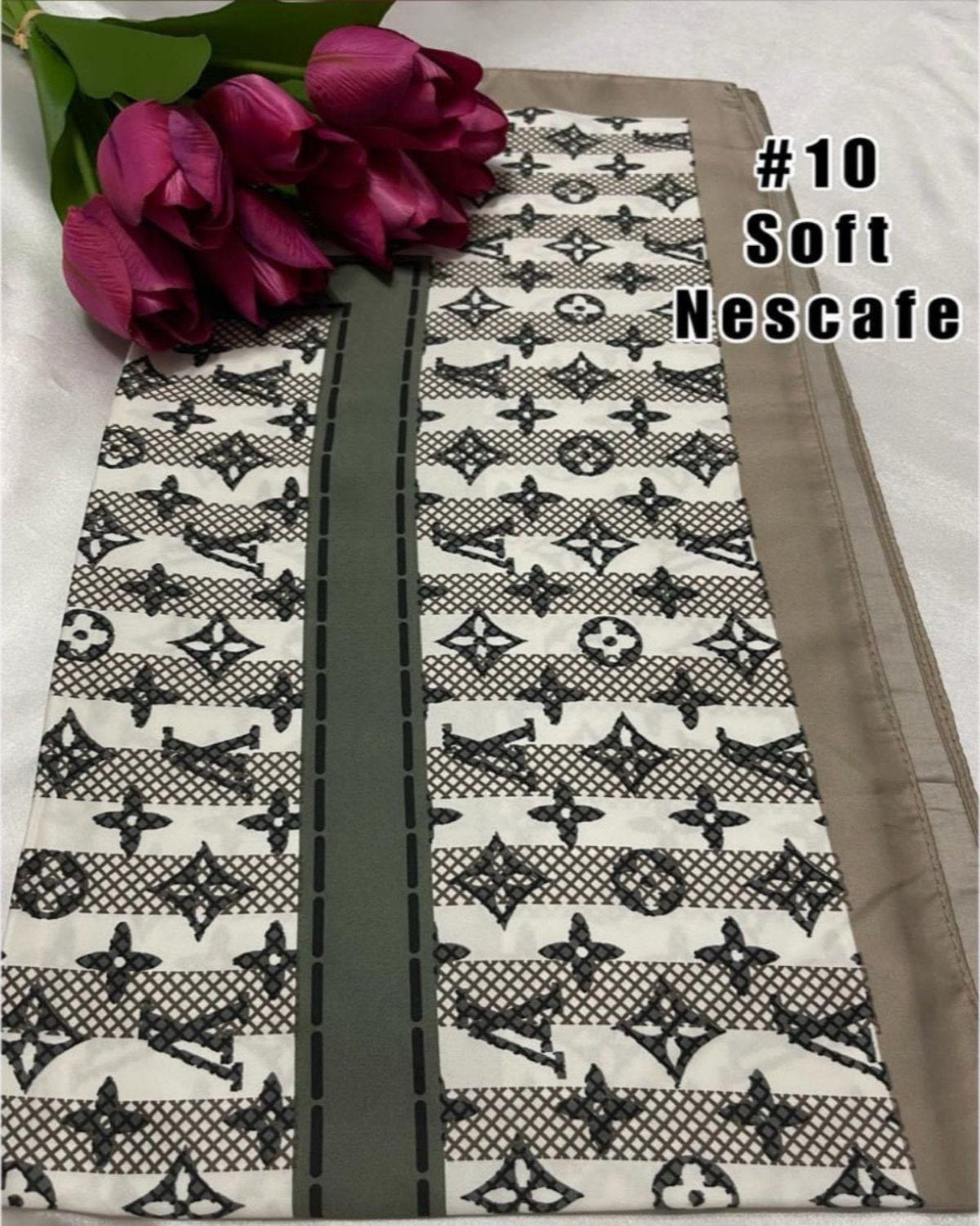 Bawal Satin Printed (BAWL- 1034) Chic & Elegant - Essentials Wear for Muslimah Woman’s Wardrobe