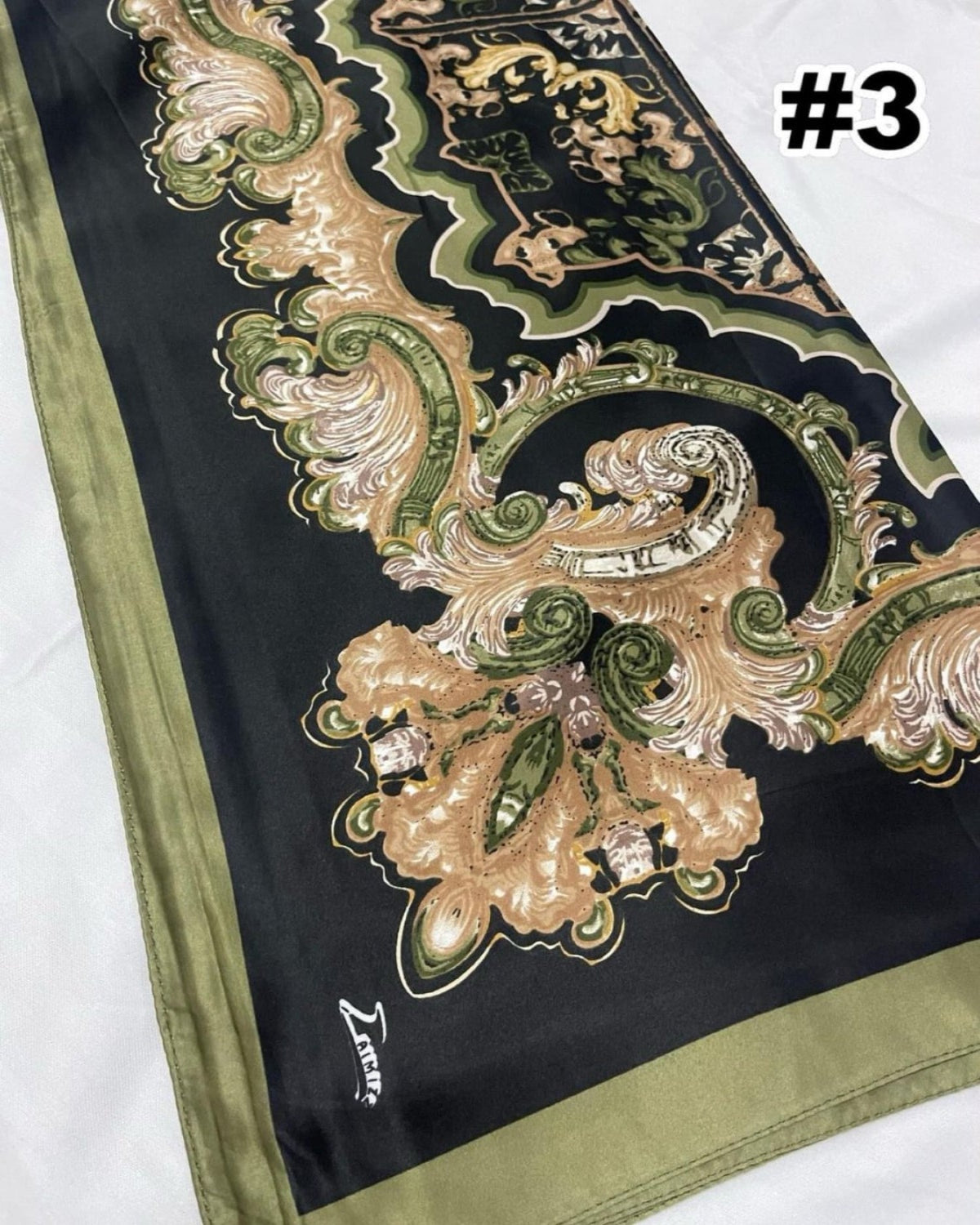 Bawal Satin Printed (BAWL- 1034) Chic & Elegant - Essentials Wear for Muslimah Woman’s Wardrobe