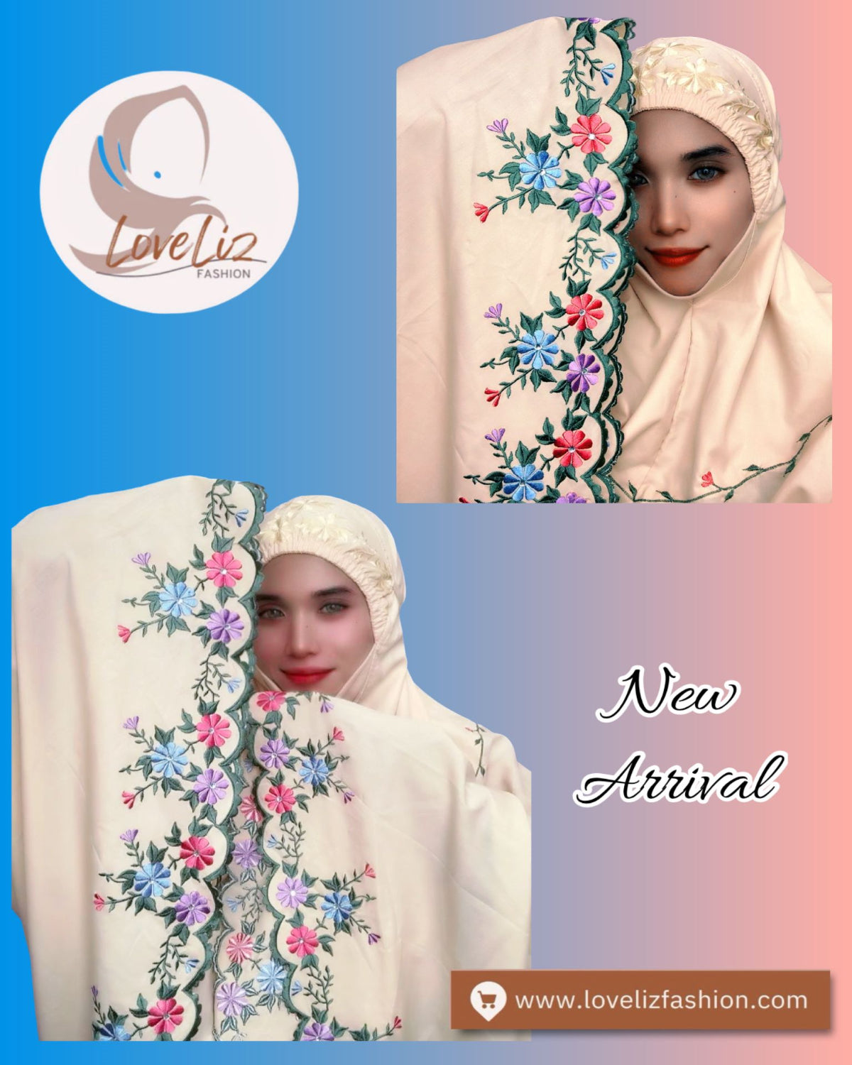 Exclusive Telekung Cotton Nadia (TLKG- 1029) (#AT)