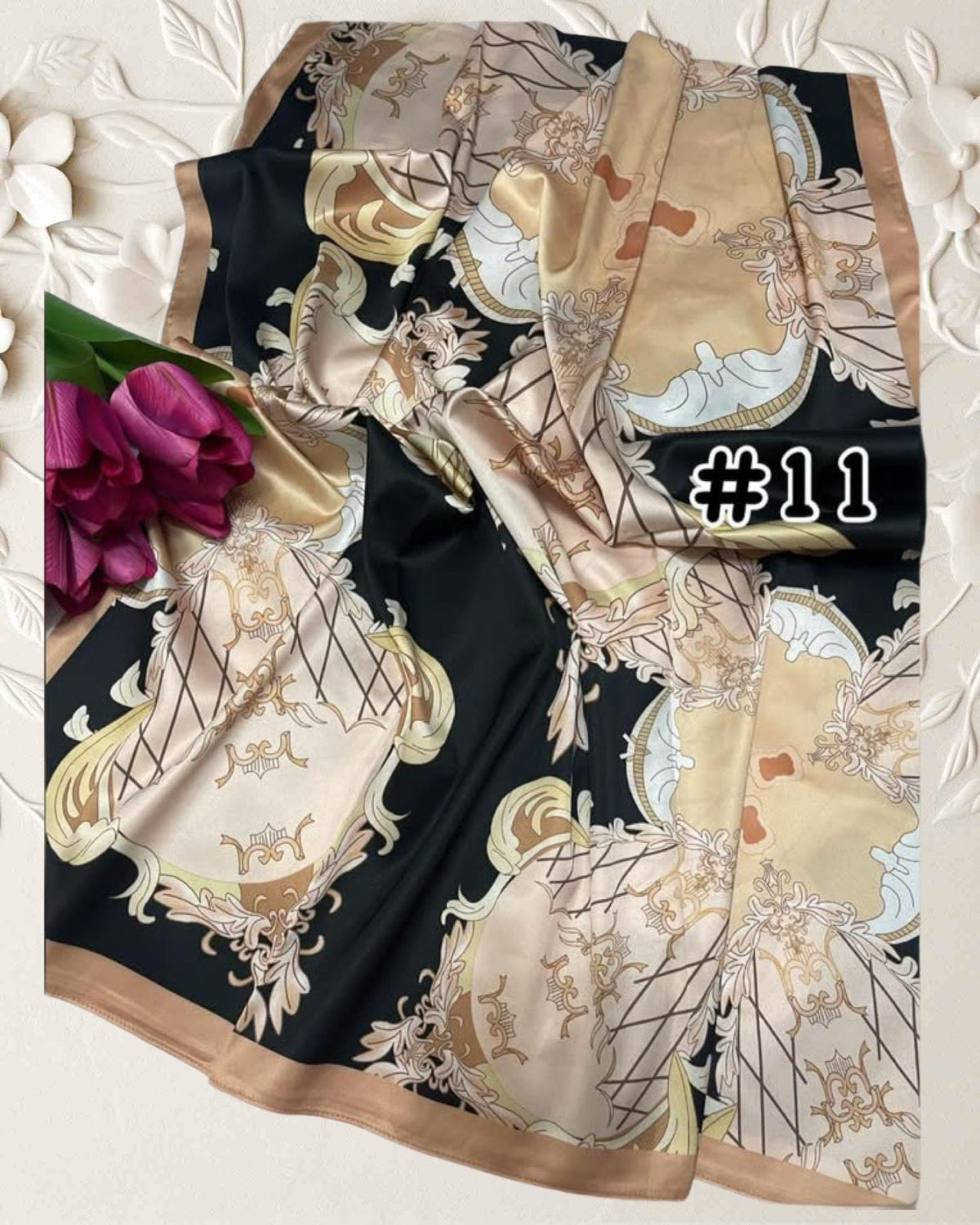 Exclusive Shawl Satin Printed (SHWL- 1047)