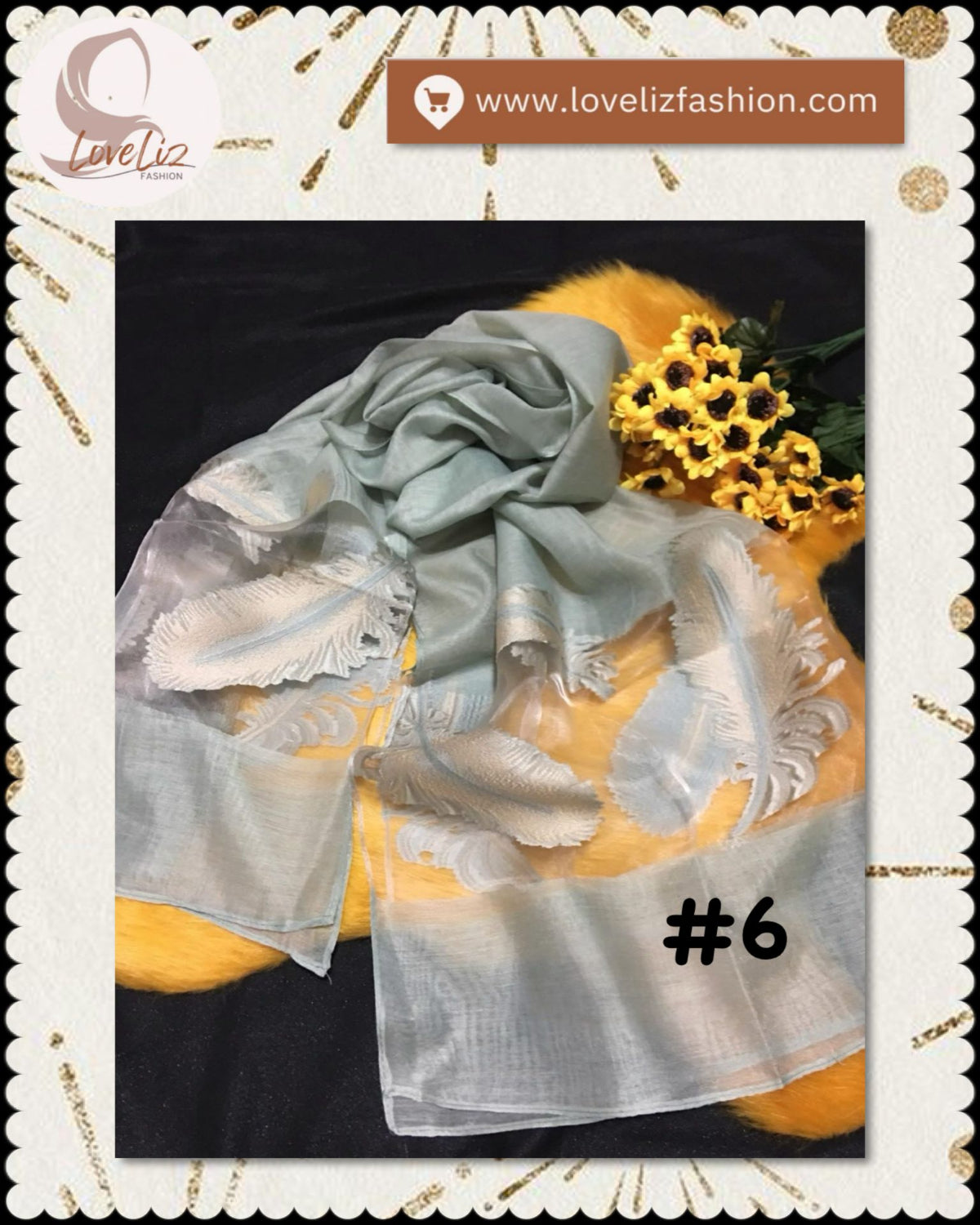 Lush Feather Shawl (SHWL- 1031)