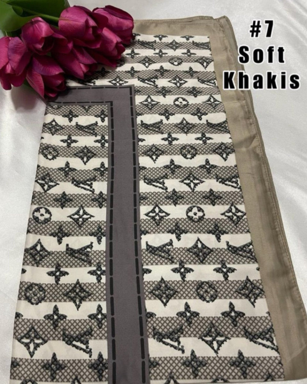 Bawal Satin Printed (BAWL- 1034) Chic & Elegant - Essentials Wear for Muslimah Woman’s Wardrobe