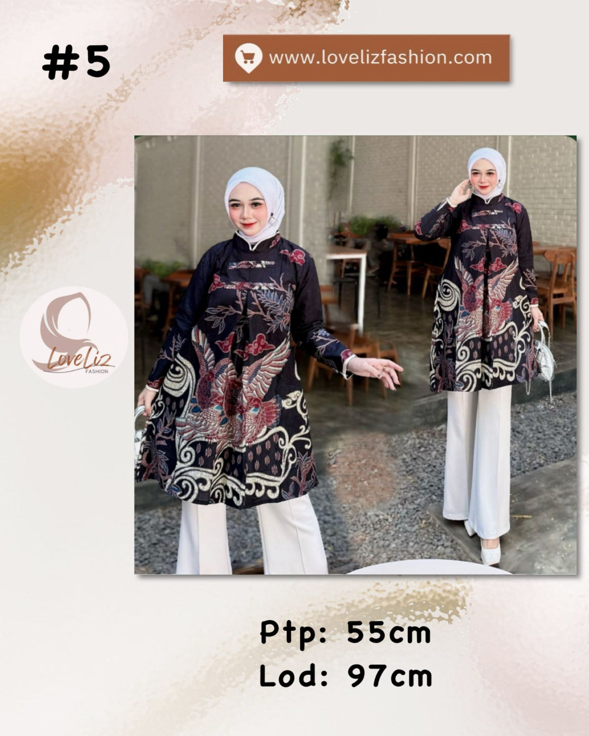 Assorted Batik Tunic Dresses (BADR(T)- 1002) (#ANA)
